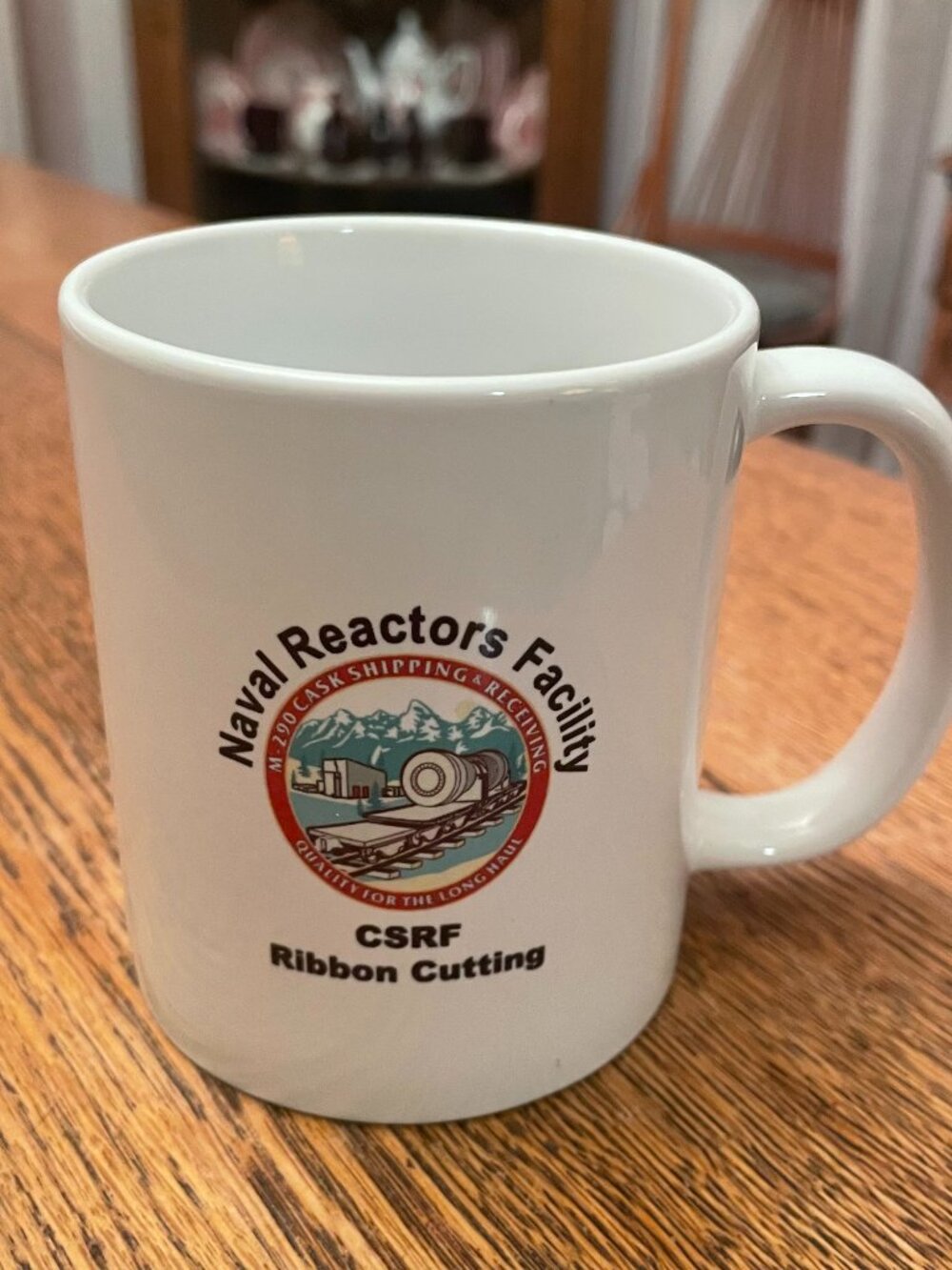 NRF Naval Reactors Facility CSRF Ribbon Cutting 2014 Coffee Cup Mug 12 ounces